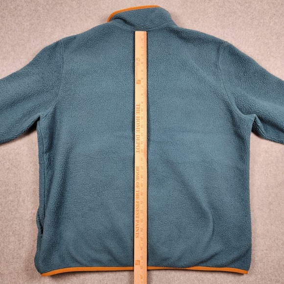 The North Face Dunraven Sherpa Fleece Mens 2XL Blue Full Zip Jacket Coat - Picture 7 of 10